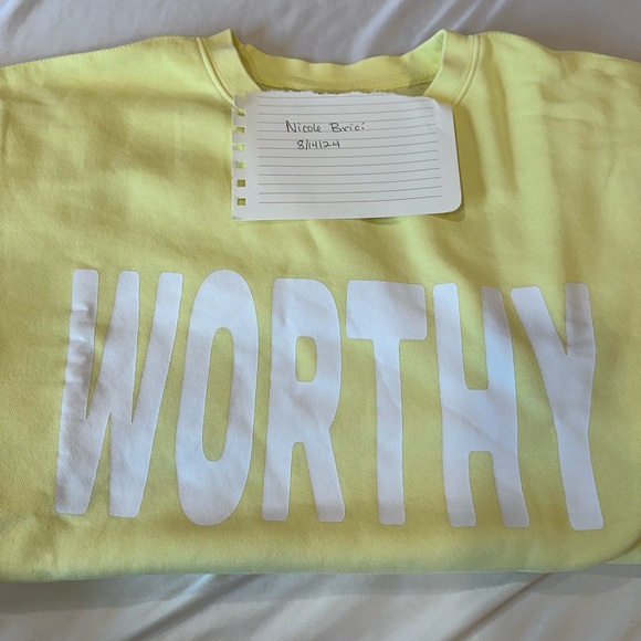 Sweaters - Living Fully Co. “worthy” size SMALL. New never washed.